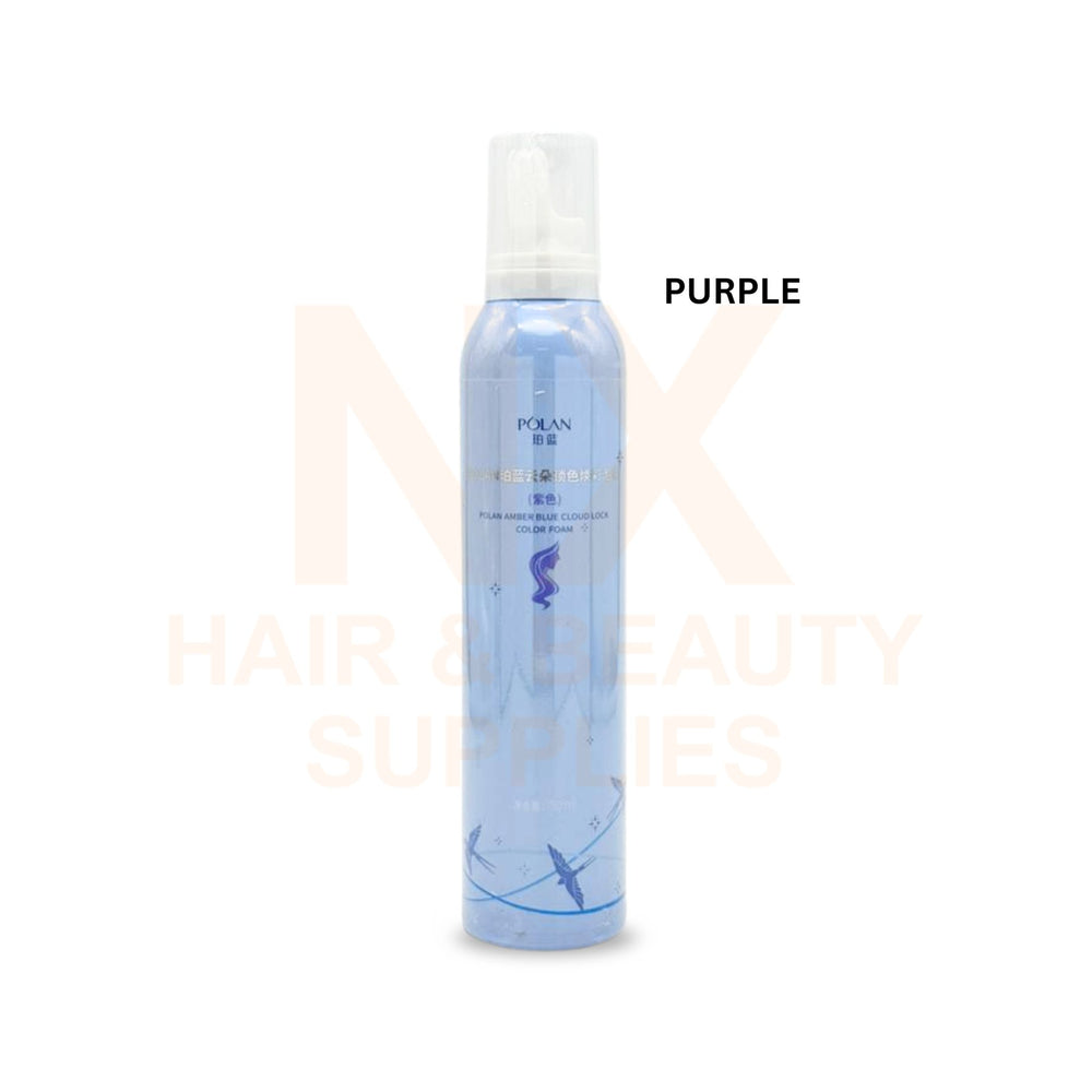 JX – POLAN COLOR FOAM – 250ML – YELLOW/PINK/PURPLE/ICE BLUE/NUDE PINK