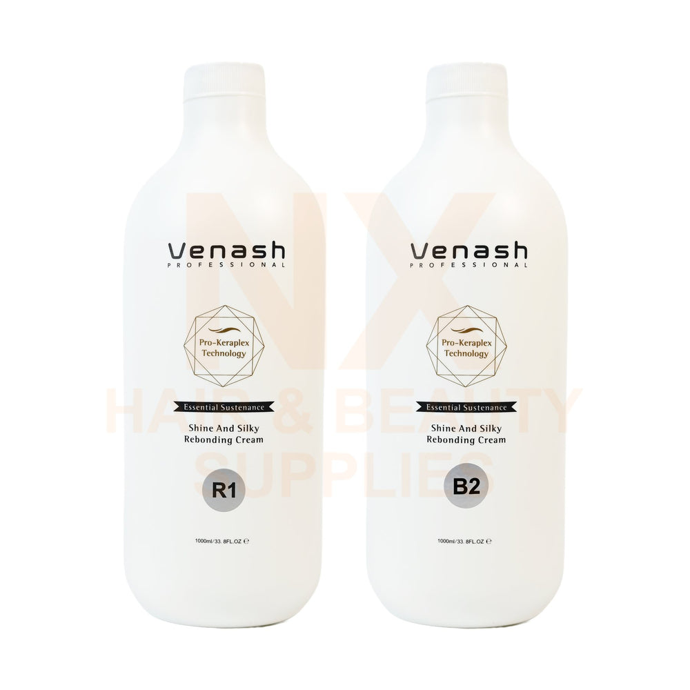 VENASH – SHINE AND SILKY REBONDING CREAM 1000ML X 2 (RESISTANT HAIR)