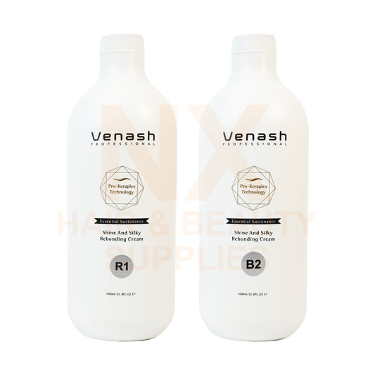 VENASH – SHINE AND SILKY REBONDING CREAM 1000ML X 2 (RESISTANT HAIR)