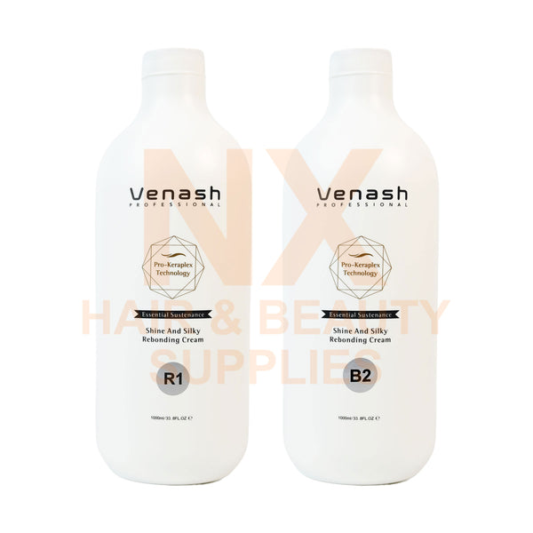 VENASH – SHINE AND SILKY REBONDING CREAM 1000ML X 2 (RESISTANT HAIR)