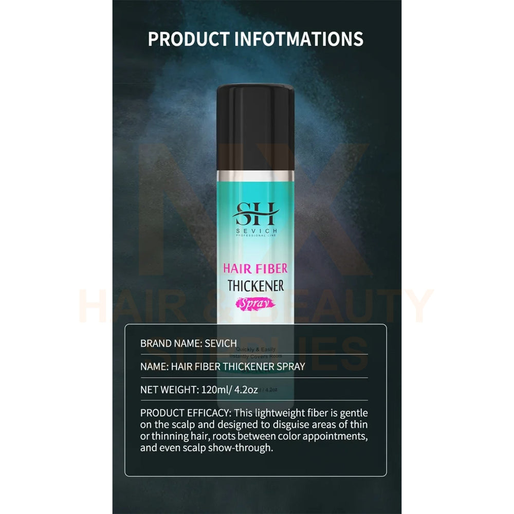 SEVICH – SH HAIR FIBER THICKENER – 120ML (BLACK/DARK BROWN)