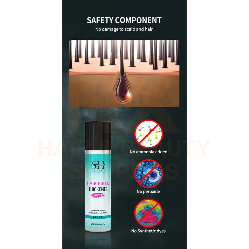 SEVICH – SH HAIR FIBER THICKENER – 120ML (BLACK/DARK BROWN)