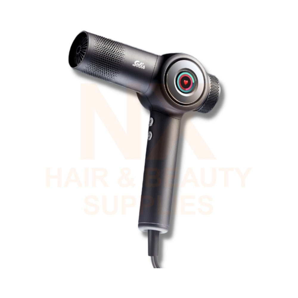 SOLIS - 930 PRO - AIRVOLUTION SI MATTE BLACK HAIR DRYER (GREY)
