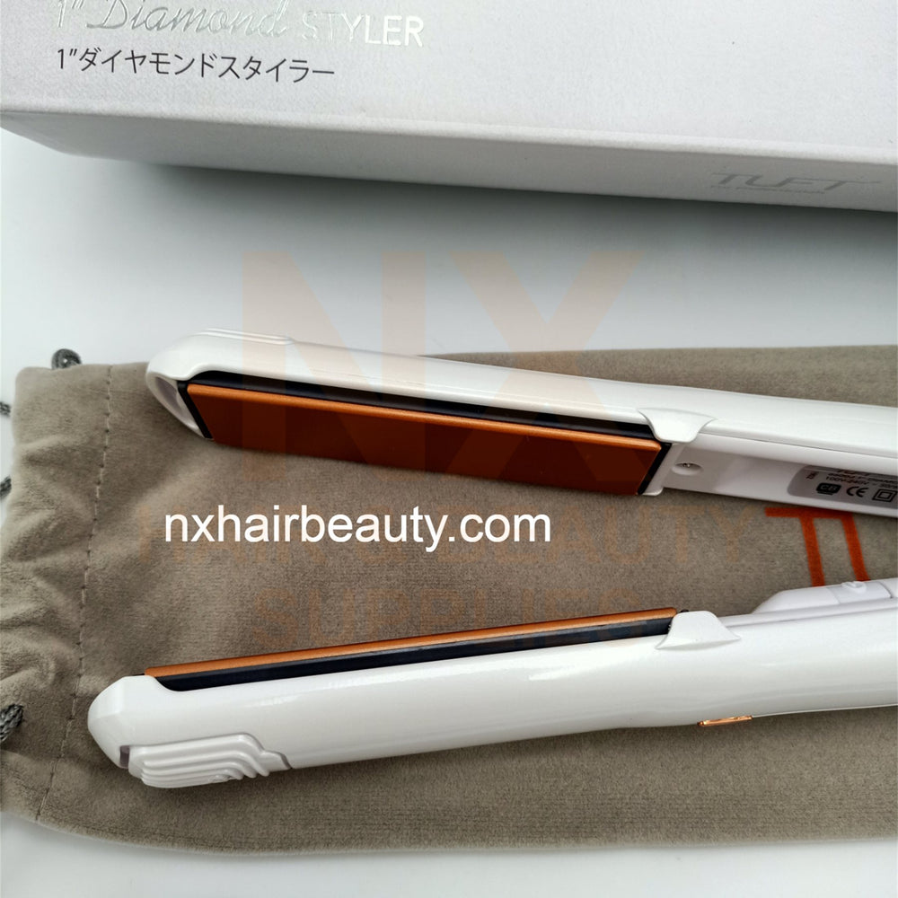 TUFT – 1'' DIAMOND STYLER HAIR IRON (WHITE)