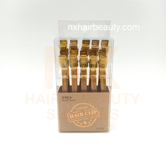 VIC+ - COPPER HAIR CLIP - 10'S