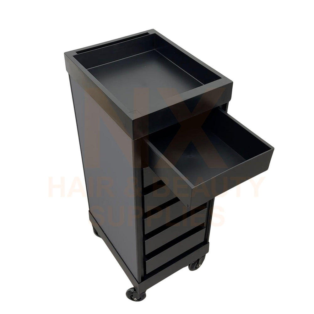 VIC+ - HAIR TROLLEY - N4 (GLOSSY BLACK/GLOSSY WHITE/GREY/RED)