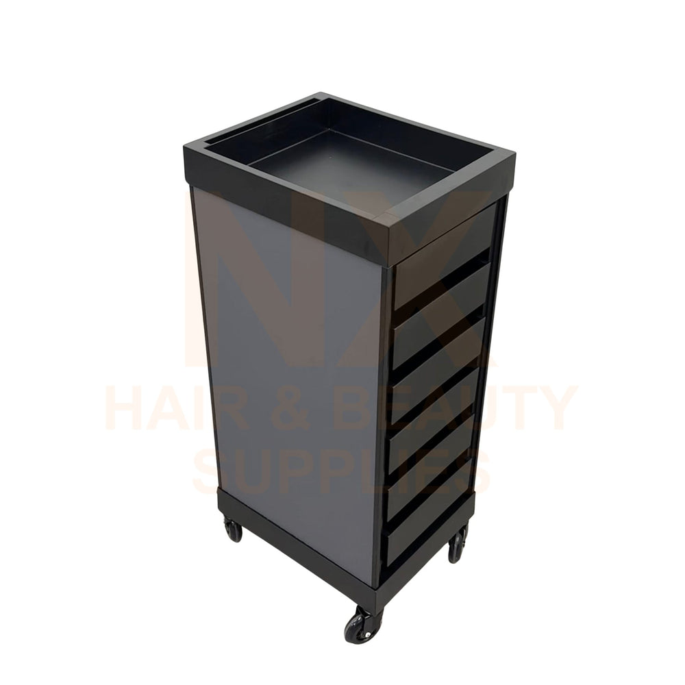 VIC+ - HAIR TROLLEY - N4 (GLOSSY BLACK/GLOSSY WHITE/GREY/RED)
