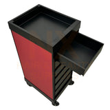 VIC+ - HAIR TROLLEY - N4 (GLOSSY BLACK/GLOSSY WHITE/GREY/RED)