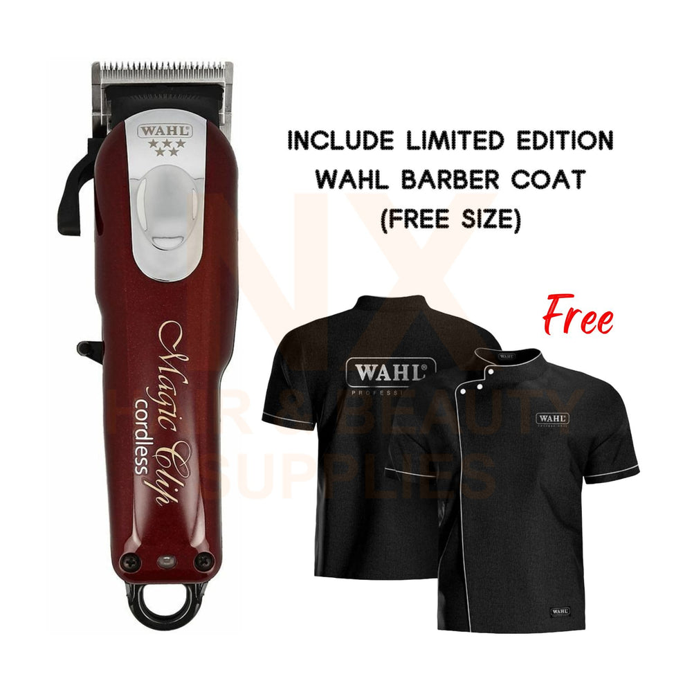 WAHL - 08148-9325 - 5-STAR MAGIC CLIP CORDLESS CLIPPER INCLUDED –BARBER COAT