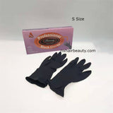 XD Black Rubber Hand Glove 20's ( S OR M SIZE)