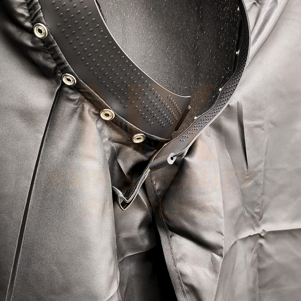 XD - CUTTING CAPE - NECK WITH SILICONE - BLACK/WHITE