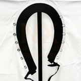 XD - CUTTING CAPE - NECK WITH SILICONE - BLACK/WHITE