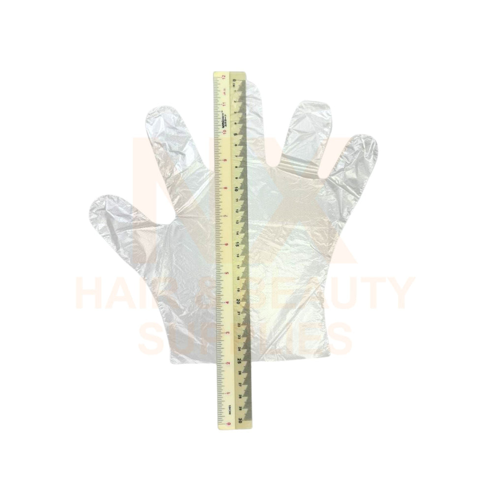 XD - DISPOSABLE PLASTIC HAND GLOVES - 28'S