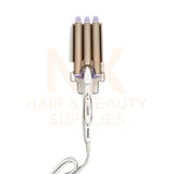 XD – KEMEI 3 BARREL CURLING IRON – 22MM (KM–1010)